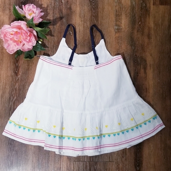 CATIMINI Embroidered Detailed Tunic Top with Ruffle size 10 - Picture 2 of 11